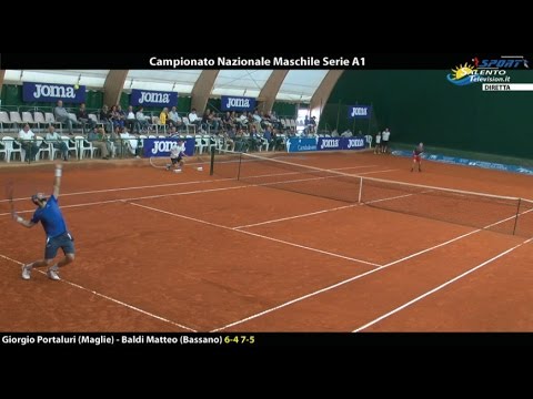 Campionato Nazionale Maschile Serie A1. Portaluri (Maglie) vs Baldi Matteo (Bassano) 6-4 7-5