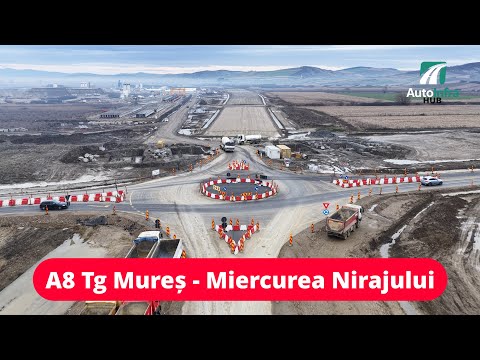 Autostrada A8 Tg Mureș - Miercurea Nirajului | 26.11.2025 |  Filmare completă