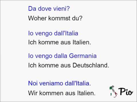 Die  erste italienische Unterhaltung - Italienisch Kurs für Anfänger