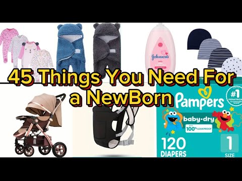 45 Things to Buy for a Newborn Baby// Baby Shopping List