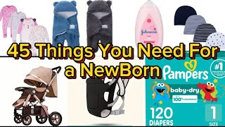 45 Things to Buy for a Newborn Baby// Baby Shopping List