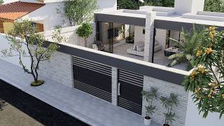 Edícula com Piscina na Frente | 2 Quartos | Ideal para Terreno 11x15m | P688.2