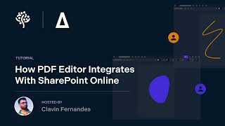 How PDF Editor integrates with SharePoint Online