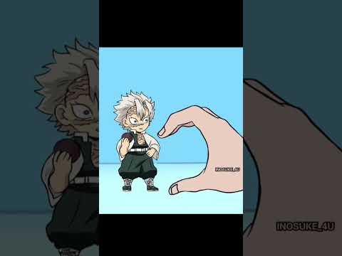 Kny cute chibi characters with your hand 🥰🫶🍭🎀💖#demonslayer #kawaii #kny #cute #shorts #foryou #anime