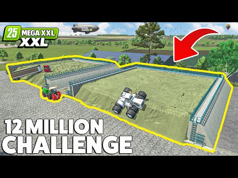 World’s BIGGEST 12 MILLION BUNKER Construction & Full Fill! | MEGA XXL | Farming Simulator 25