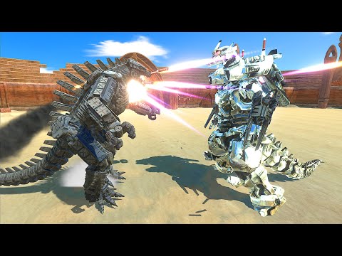 MechaGodzilla 2021 vs Mecha Godzilla - Animal Revolt Battle Simulator