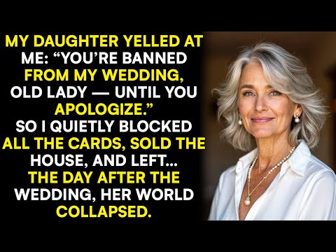 My Daughter Mocked Me, Banned Me from Her Wedding — So I Sold the House, Watched Her World Collapse