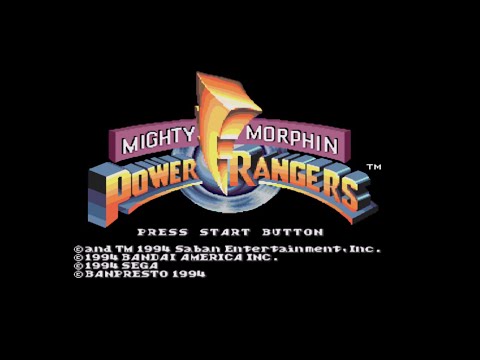 Walkthrough Mighty Morphin Power Rangers (Megadrive)