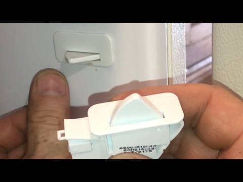 REPLACE refrigerator door switch (kenmore, lg) light push button “”Tricky””AP4442090 6600JB1010L