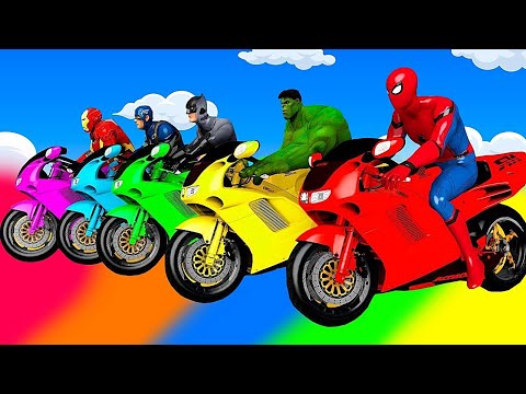 TRANSPORTING PIXAR CARS & FRUITS WITH COLORED & JOHN DEERE vs CLAAS vs TRACTORS - BeamNG.drive #962