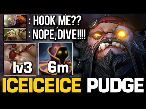 When Offlaner Iceiceice PLAYS Pudge CRAZY OFFLANE BUILD SKILLS | Pudge Official