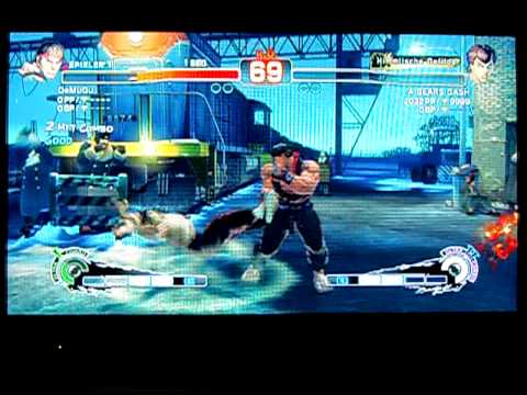 SSF4 AE: DeMuGu(Ryu) vs A BEARS GASH(Fei long)