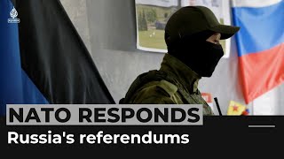 NATO promises more help for Ukraine in response to ‘sham’ votes
