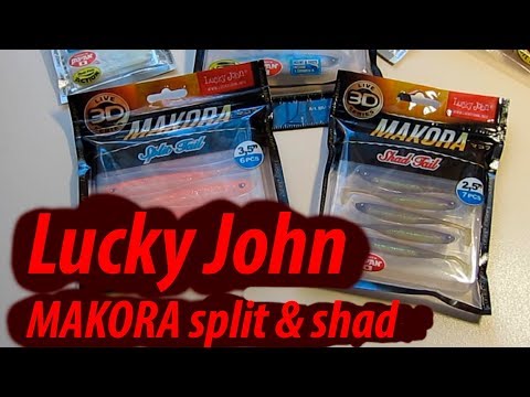 Shad Lucky John 3D Makora Split Tail 7.6cm 002