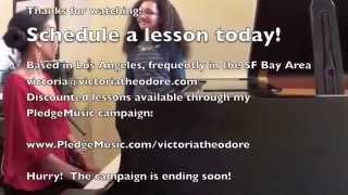 Piano Lessons, Music Lessons with Victoria Theodore - LA, SF Bay Area or Skype
