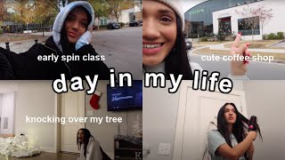 day in my life - cyclebar, coffee shop, dance off VLOGMAS DAY 3