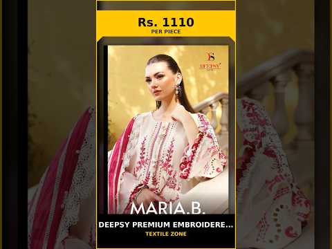 Deepsy Premium Embroidered 4 - Cotton Dupatta – product video thumbnail