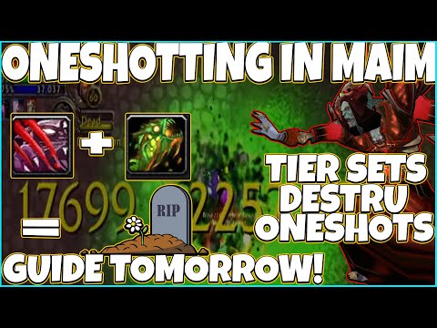 2x Tier Set Destruction Warlock Oneshotting In Maim Stun With Instant Chaos Bolts - Season 3 PvP