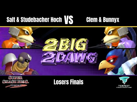 Salt & Studebacher Hoch vs Clem & Bunnyx - Melee Doubles Losers Finals - 2BIG 2DAWG