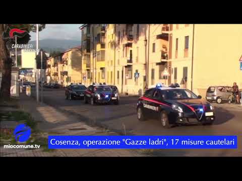 Cosenza, operazione Gazze ladre