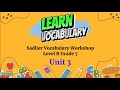 Sadlier Connect | Grade 7 | Level B | Unit 3 | Vocabulary Workshop