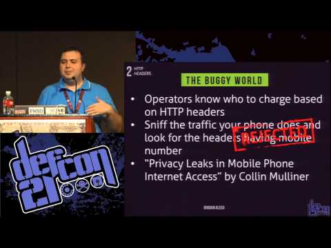 DEF CON 21 - Bogdan Alecu - Business logic flaws in mobile operators services