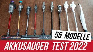 AKKU STAUBSAUGER TEST 2022 (55 Geräte) – Die 10 besten Akkusauger | Überraschender Testsieger !