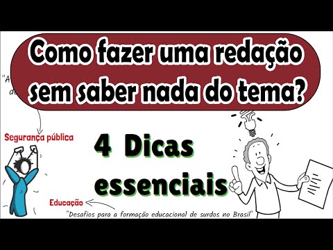 Como fazer uma redação sem saber nada do tema? 4 dicas essenciais | Desenhando a Solução