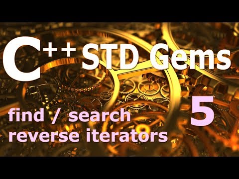 C STD Gems find search reverse iterators