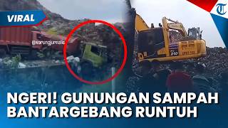 DETIK DETIK GUNUNGAN SAMPAH RUNTUH di Bantargebang! 3 Tewas, 5 Orang Diduga Masih Tertimbun