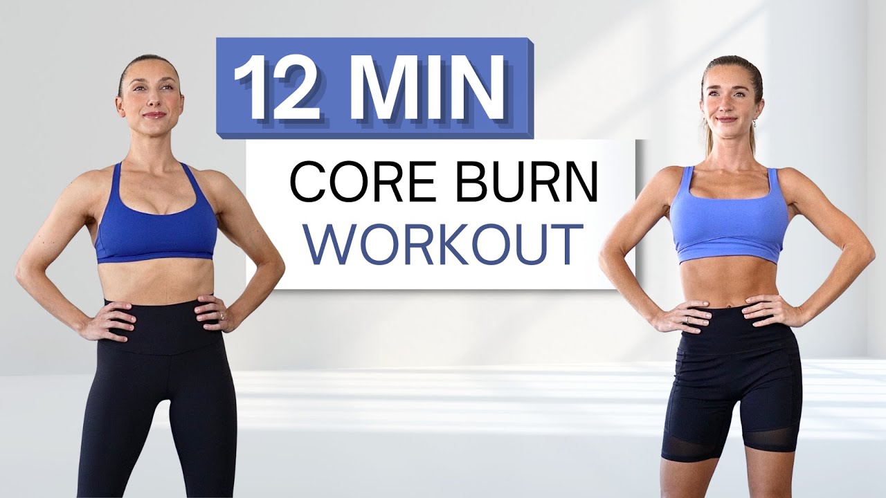 12 min CORE BURN WORKOUT | Strong Abs | Both Advanced + Modified Variations - YouTube