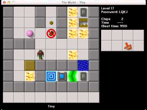 CCLP1 level 17 solution - 990 seconds