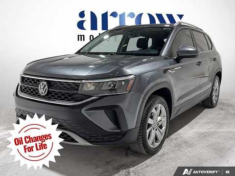 2022 Volkswagen Taos Comfortline 4MOTION in Gray for sale at Arrow Motors in Aylmer, ON