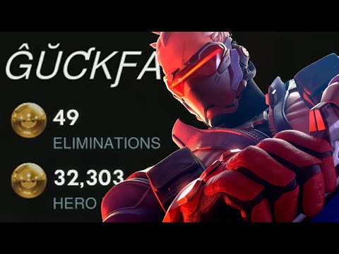 POTG! 32K DMG! GALE INSANE NANO SOLDIER 76 GAMEPLAY OVERWATCH SEASON 35 TOP 500