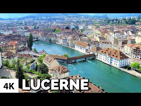 LUCERNE SWITZERLAND 4K / CITY TOUR 2021 Video