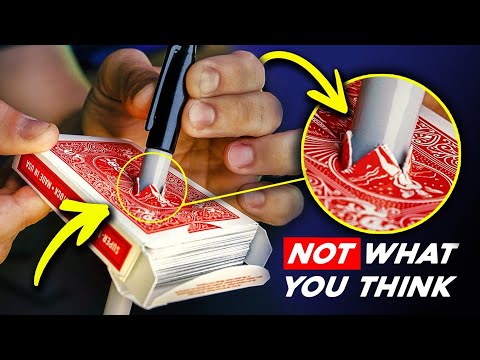 Sharpie THRU Full Deck of Cards! | 1-min Easy-to-Make GimmickTutorial