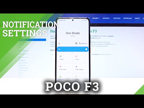Customize Notification Bar in Xiaomi POCO F3 (One Shade App)