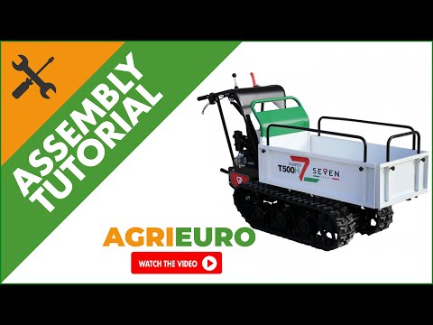 Seven Italy T500H GX-E Tracked Power Barrow - Extendable dumper truck - 500 Kg - Assembly tutorial