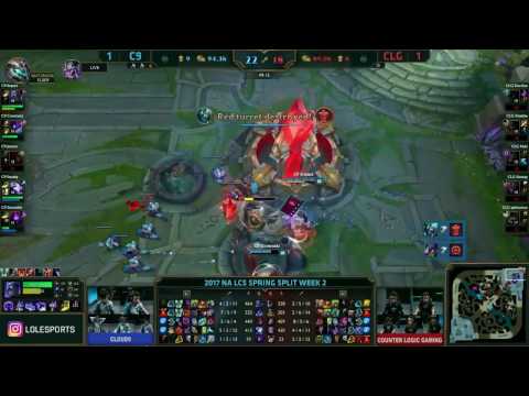 C9 Contractz Kha Zix Carrying Again VS CLG  Game 3 Highlights   2017 NA LCS Spring W2D3