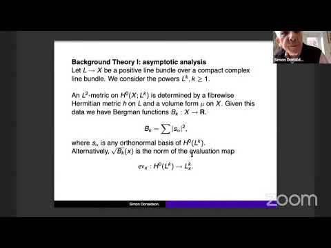 Donaldson: Asymptotic analysis, moment maps and numerical approximations in Kahler geometry