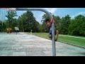 Alex Climbs The Basketball Pole Again