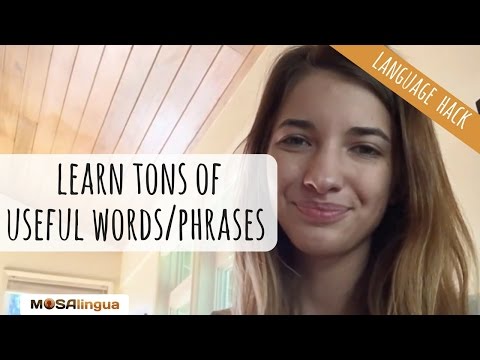 How to learn tons of useful words and phrases in your intended language (Language Hack n. 6)