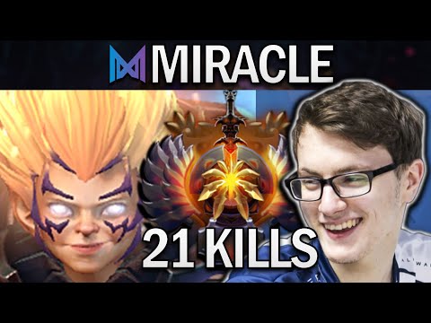 Invoker Dota 2 7.32 Gameplay Nigma.Miracle with 21 Kills and Ethereal Blade #dota2 #dota2gameplay