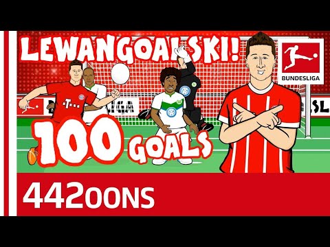 Lewandowski's 100th Goal for Bayern Song (442oons Parody)