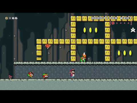 Spiky Caverns by Greg - Super Mario Maker - No Commentary 1bt