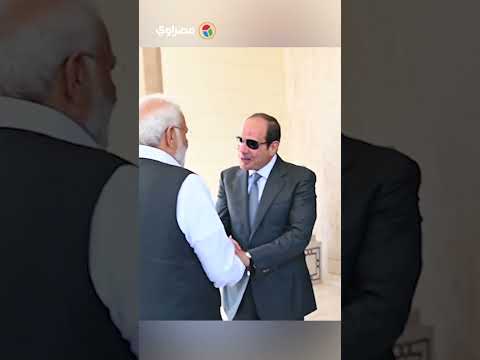 السيسي يستقبل رئيس وزراء الهند بقصر الاتحادية