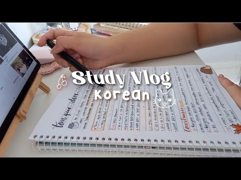 study vlog korean - retornando os estudos (narrado)