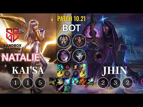 SB Natalie Kai'Sa vs Jhin Bot - KR Patch 10.21
