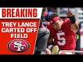 49ers QB Trey Lance CARTED OFF Field With Ankle Injury I CBS Sports HQ
