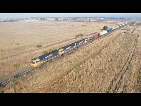 2AM5 Pacific National Intermodal Container Train (26/4/2022) - PoathTV Australian Railways